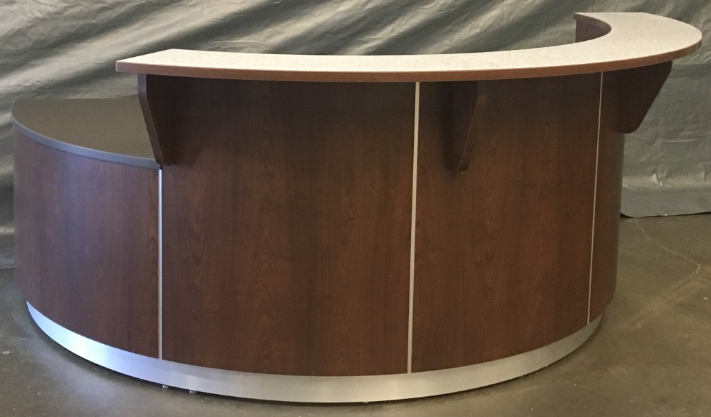 Curved Reception Desk, Exterior View